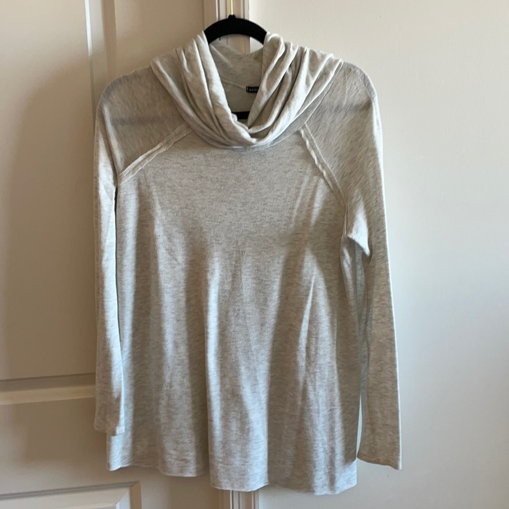 Cowl neck long sleeve shirt